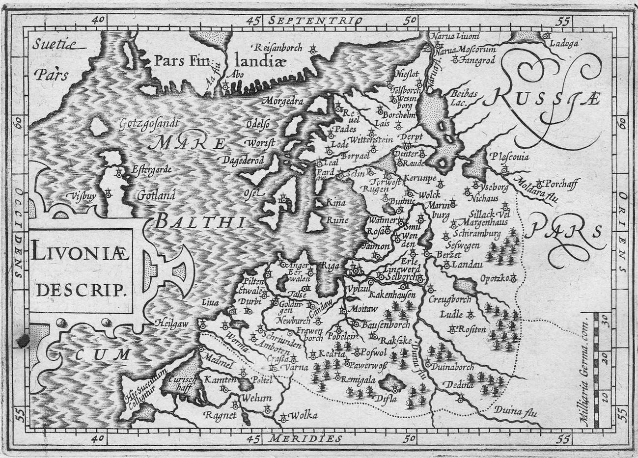 Map Livonia 1618