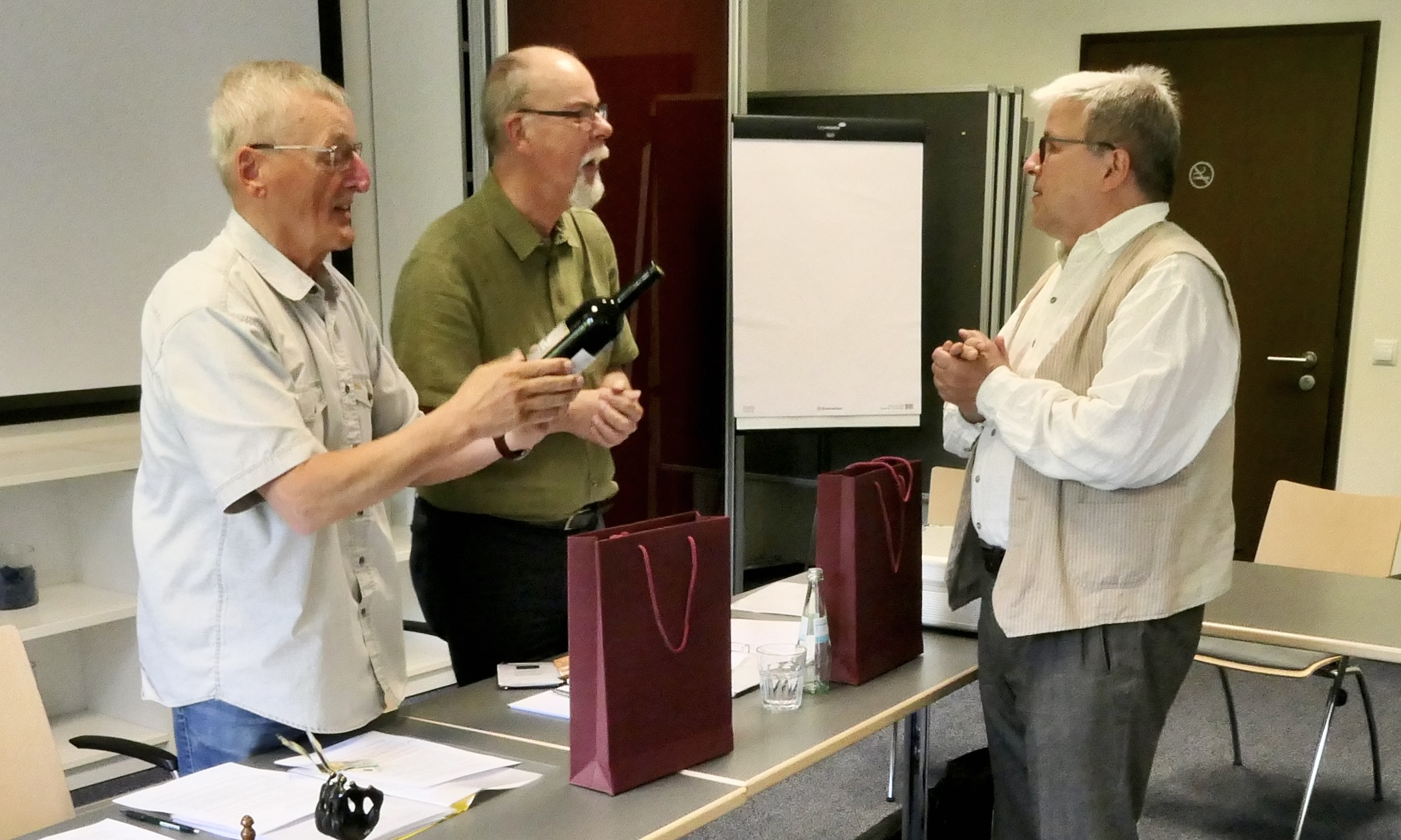 Old board members receive small gift