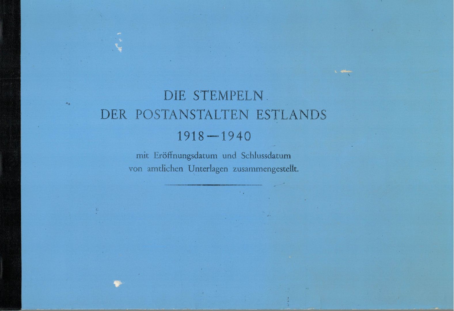 Book title Estonian postmarks 