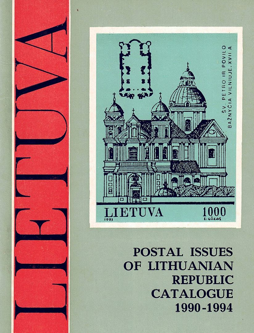 Buchtitel englischer Katalog Litauen 1994