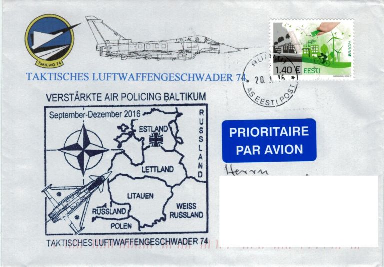 	Decorative Postmark  Tactical Air Force Squadron 74 