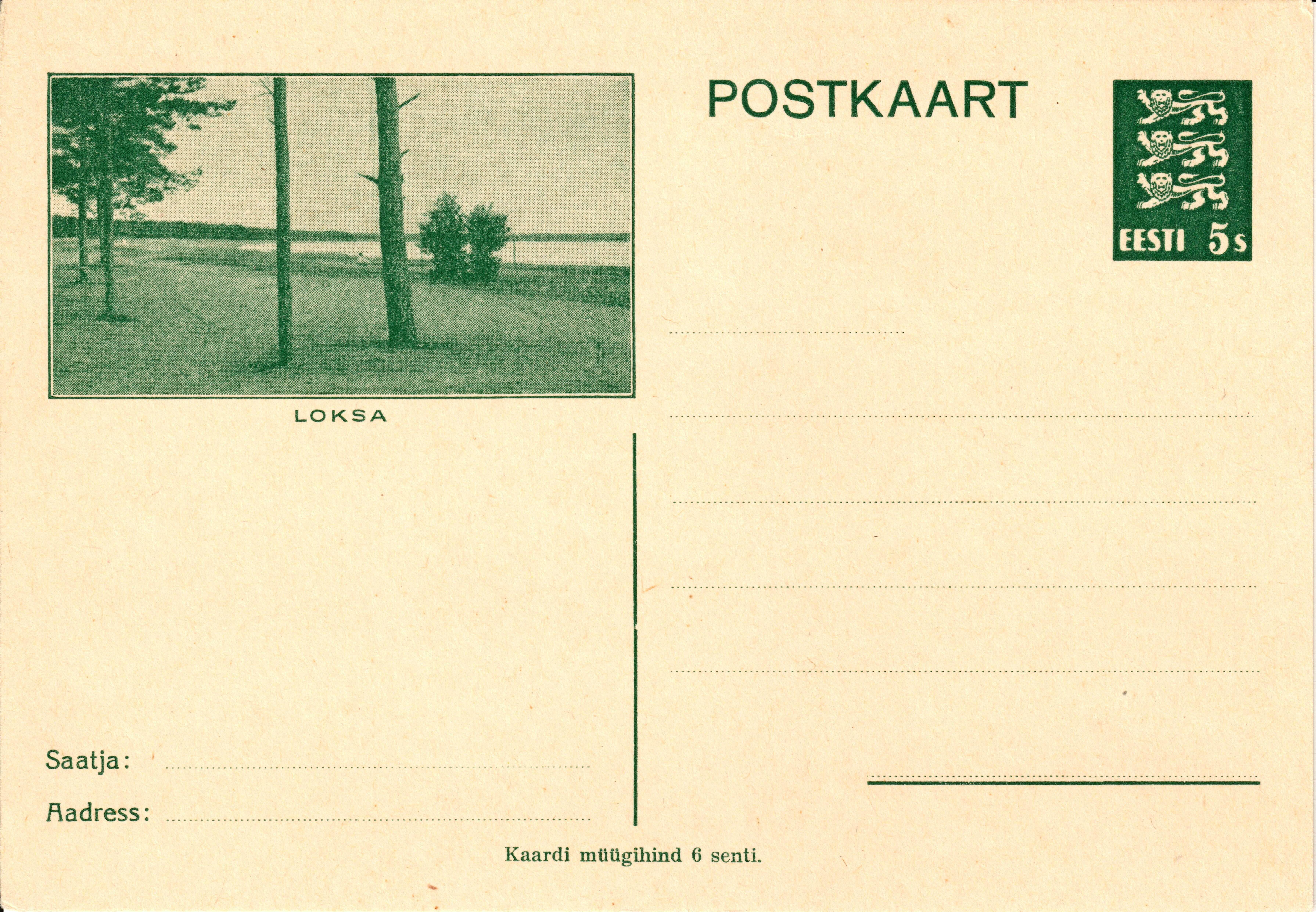 Picture postcard Loksa