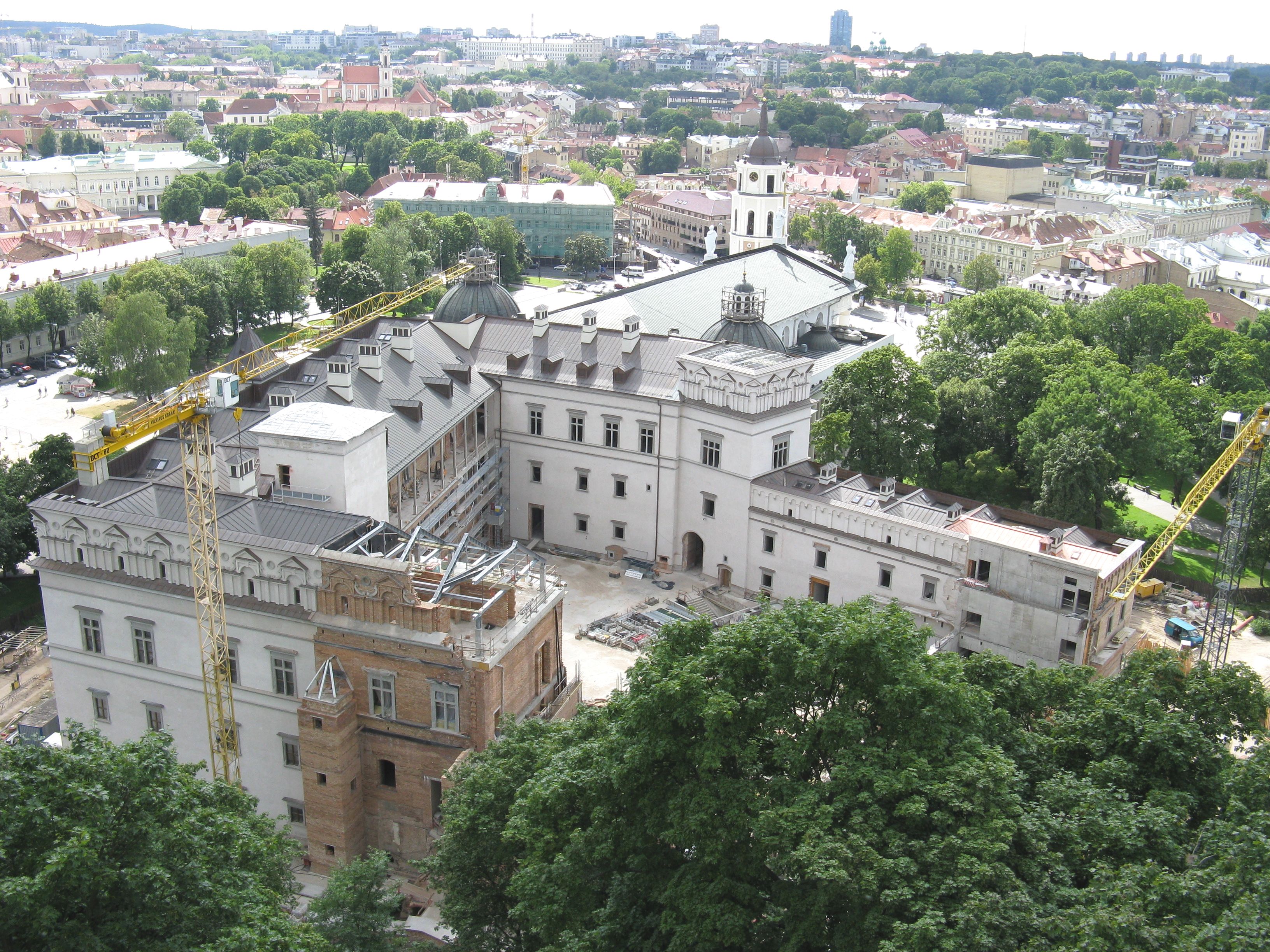 Blick auf das Schloss in Vilnius