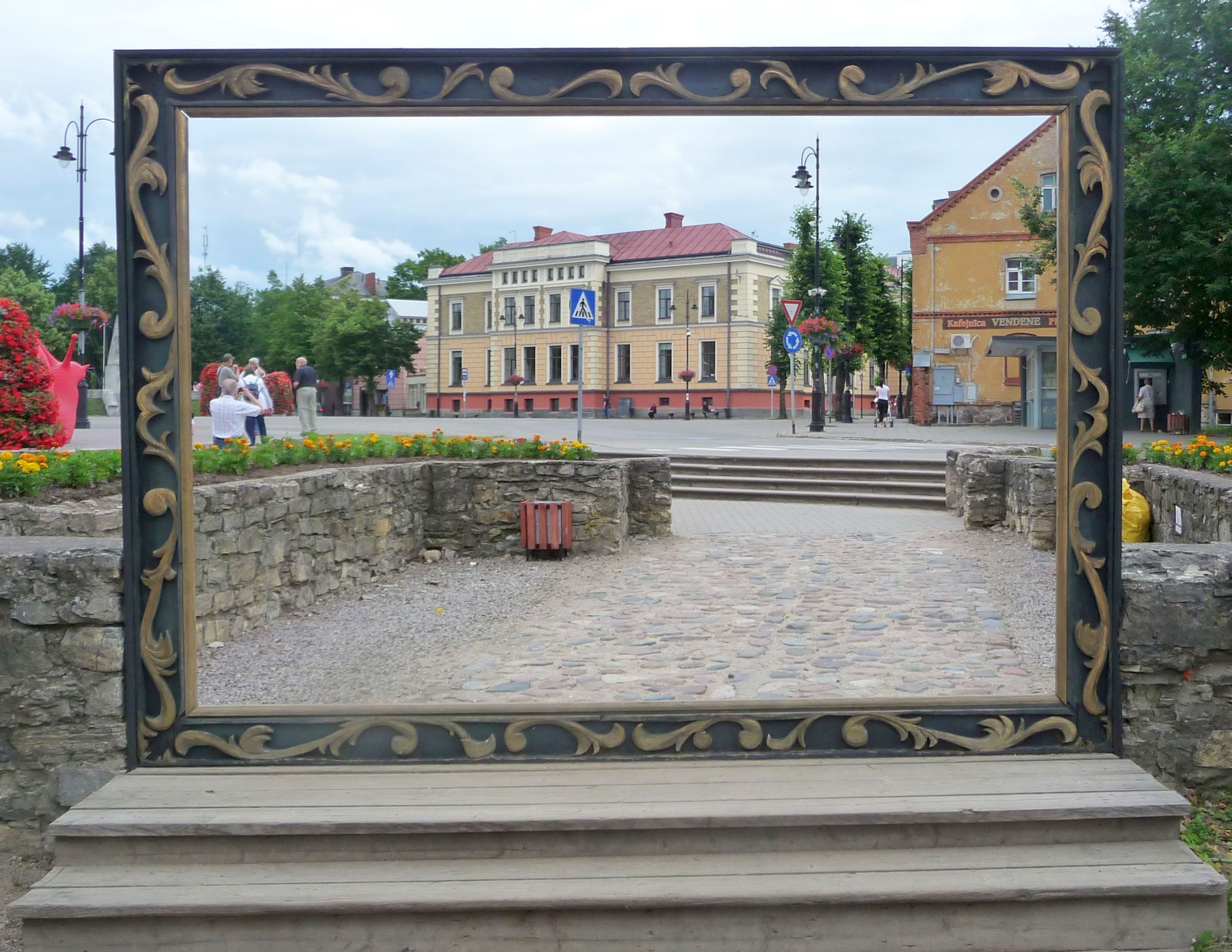 Nun ging es nach Lettland in die Stadt Cēsis (dt. Wenden). Im dortigen Schlossmuseum ...