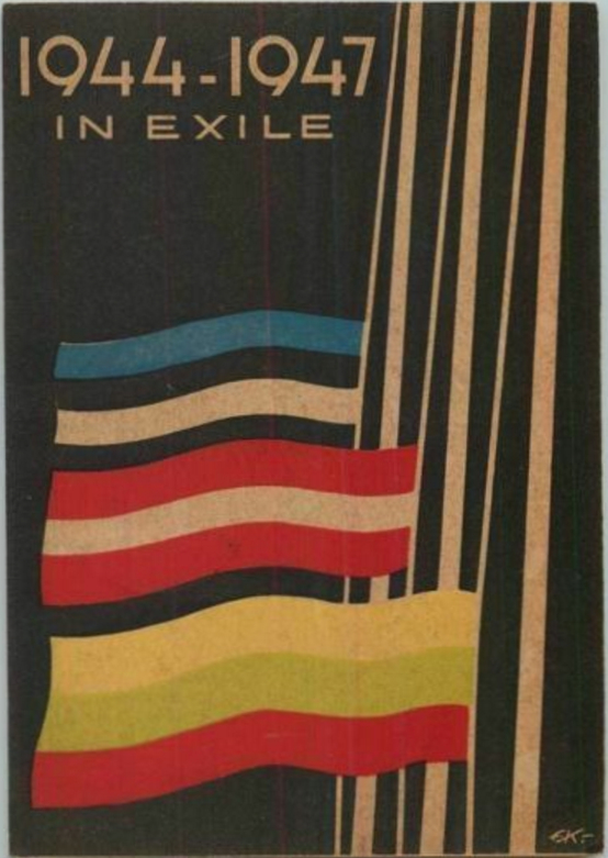 Postcard commemorating exile 1944 – 1947