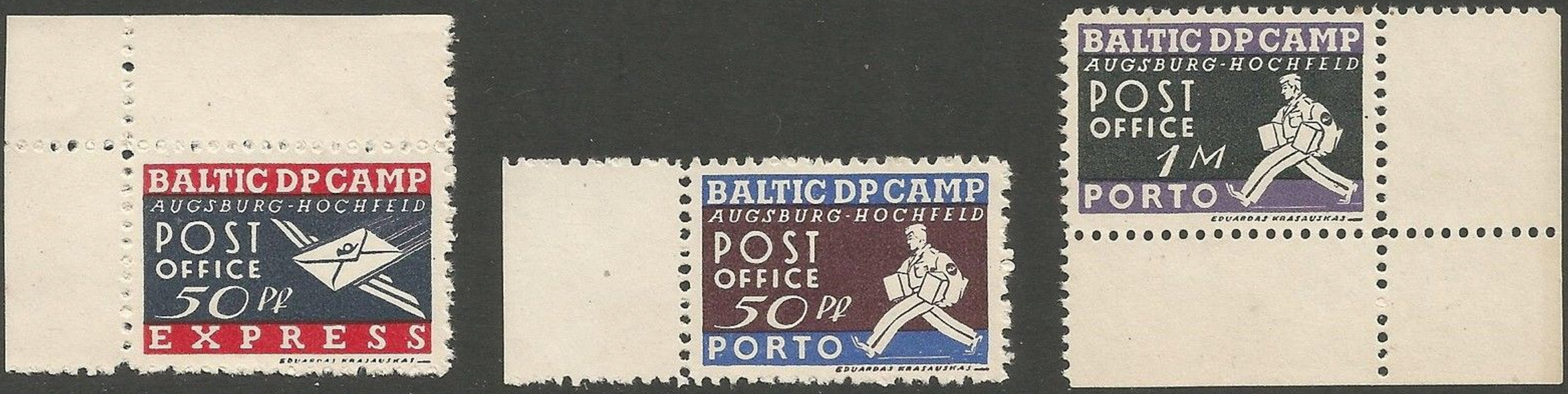 camp post stamp Augsburg-Hochfeld