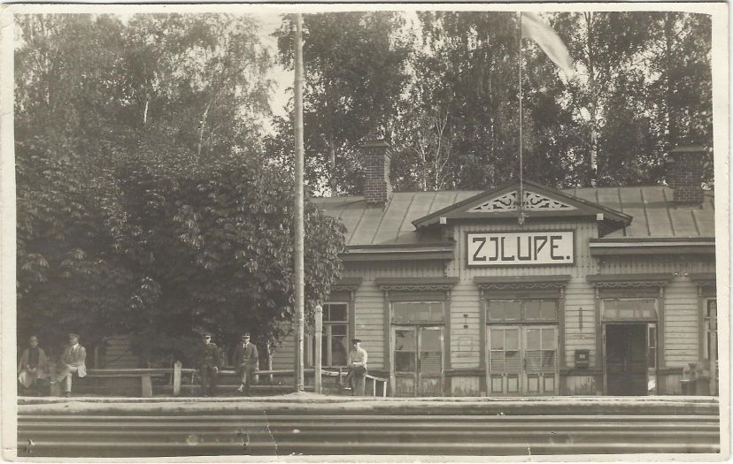 Zilupe railway station, 1925