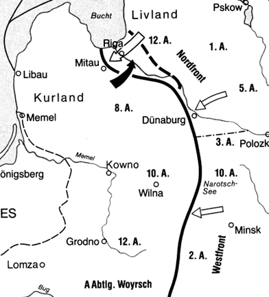 Map of the front line 2015