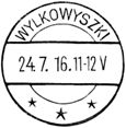 first postmark Wylkowyszki