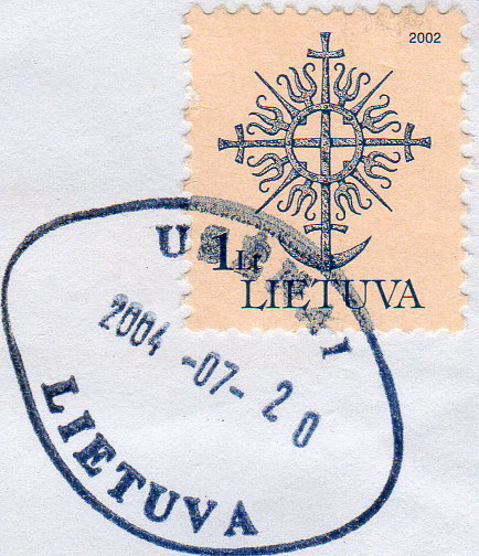 Deformed stamp impression