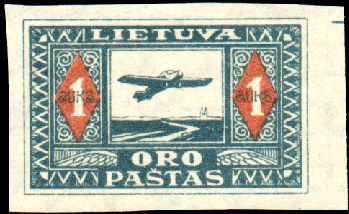 1st airmail issue, Pukas series