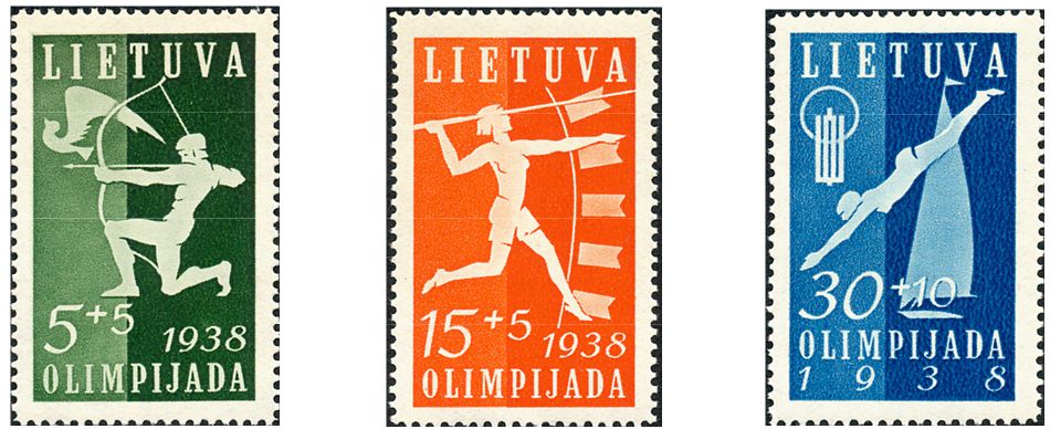 All-Lithuanian Sports Games Mi Nos 417-420