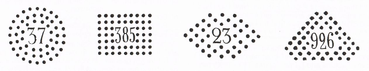 Dot number stamp