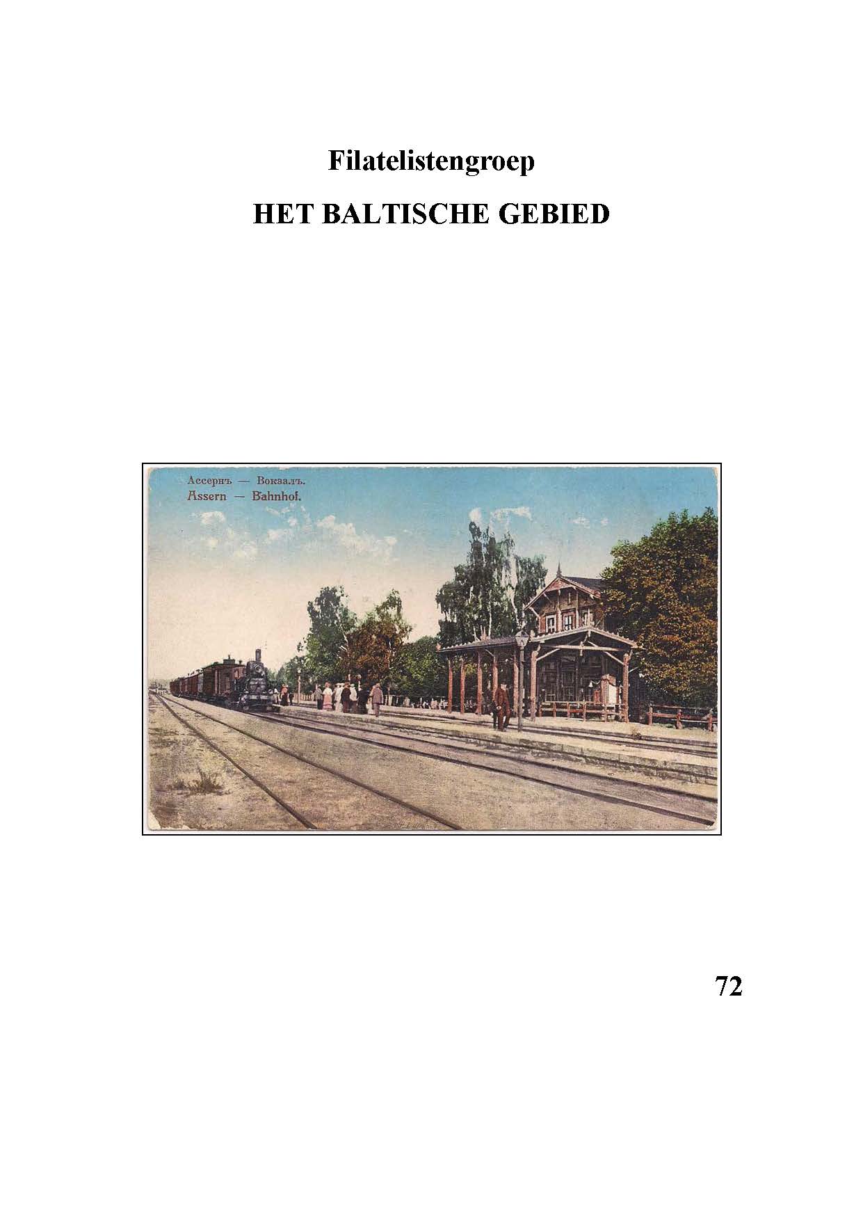From the beginning of 2018 the ArGe Baltikum and the Dutch Filatelistengroep 'Het Baltische Gebied' as well as 'Rossica' will exchange not only their archives but also their latest newsletters.